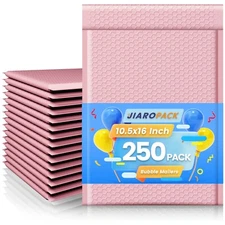Large Bubble Mailers 10.5x16 250pc Padded Envelope 10.5x15 Poly Bubble Bags Pink