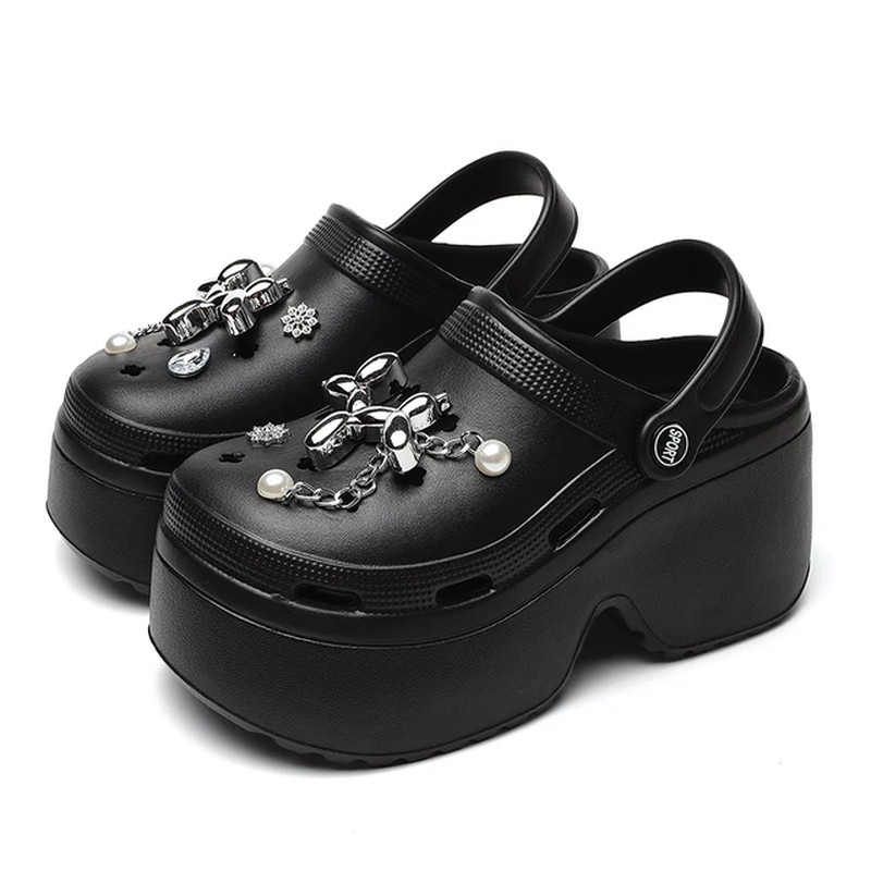 Zuecos de plataforma plateados para mujer verano 2024 cómodos sandalias de cuña sin cordones