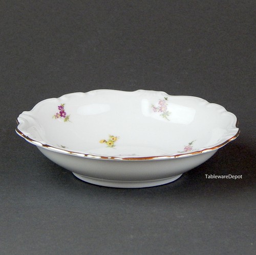 Johann Haviland ROSEBUD: Set of 4 Dessert Bowls, MINT/SUPERB+! Gold, Bavaria - Picture 3 of 5