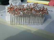 Bridal/Formal Rose Gold Comb Wedding Hairpiece Bride