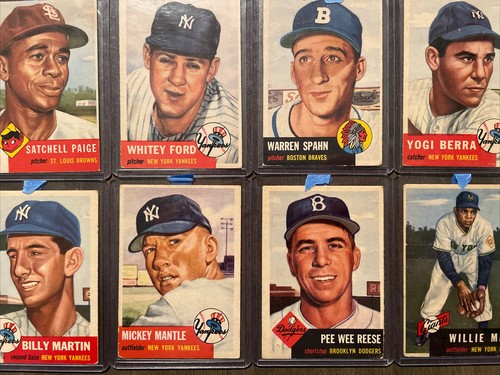1953 Topps MLB Baseball Complete Card Set #1-280 Mantle Mays Robinson + - Picture 1 of 24
