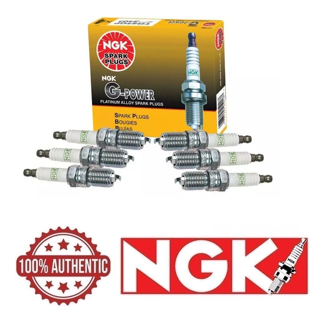 NGK Set of 6 G-Power Platinum Spark Plugs For GMC Ford Chevy Buick Mazda V6