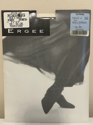 ERGEE #609 Control Top Silk & Sheer Coffee Size A/T 5 4 -6 0  120-165lbs Austria