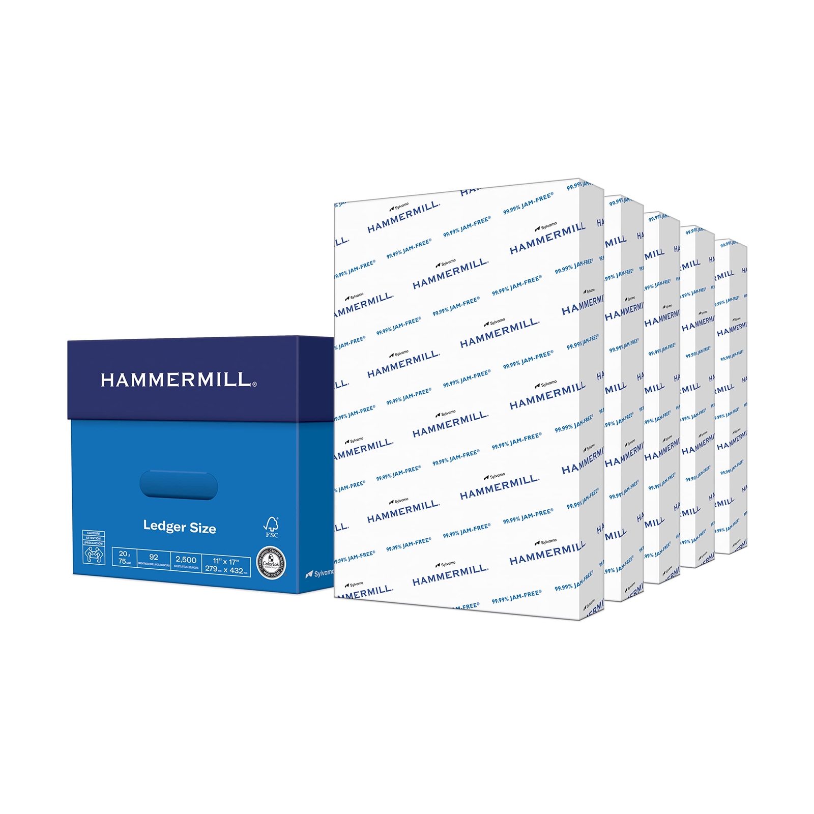 Printer Paper 20 lb Copy Paper 11 x 17 - 5 Ream 2500 Sheets - 92 Bright Made ...-image