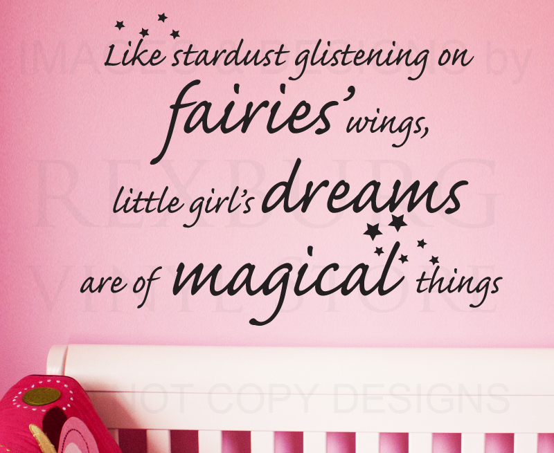 Magical Wall Decal for Little Girls’ Dreams and Room Decor K93