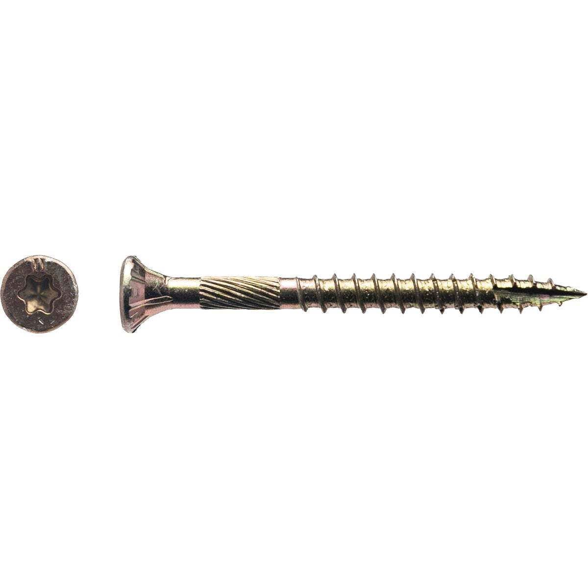 Big Timber 9 x 2 In. Yellow Zinc Flat Head Wood Screw (585 Ct., 5 Lb
