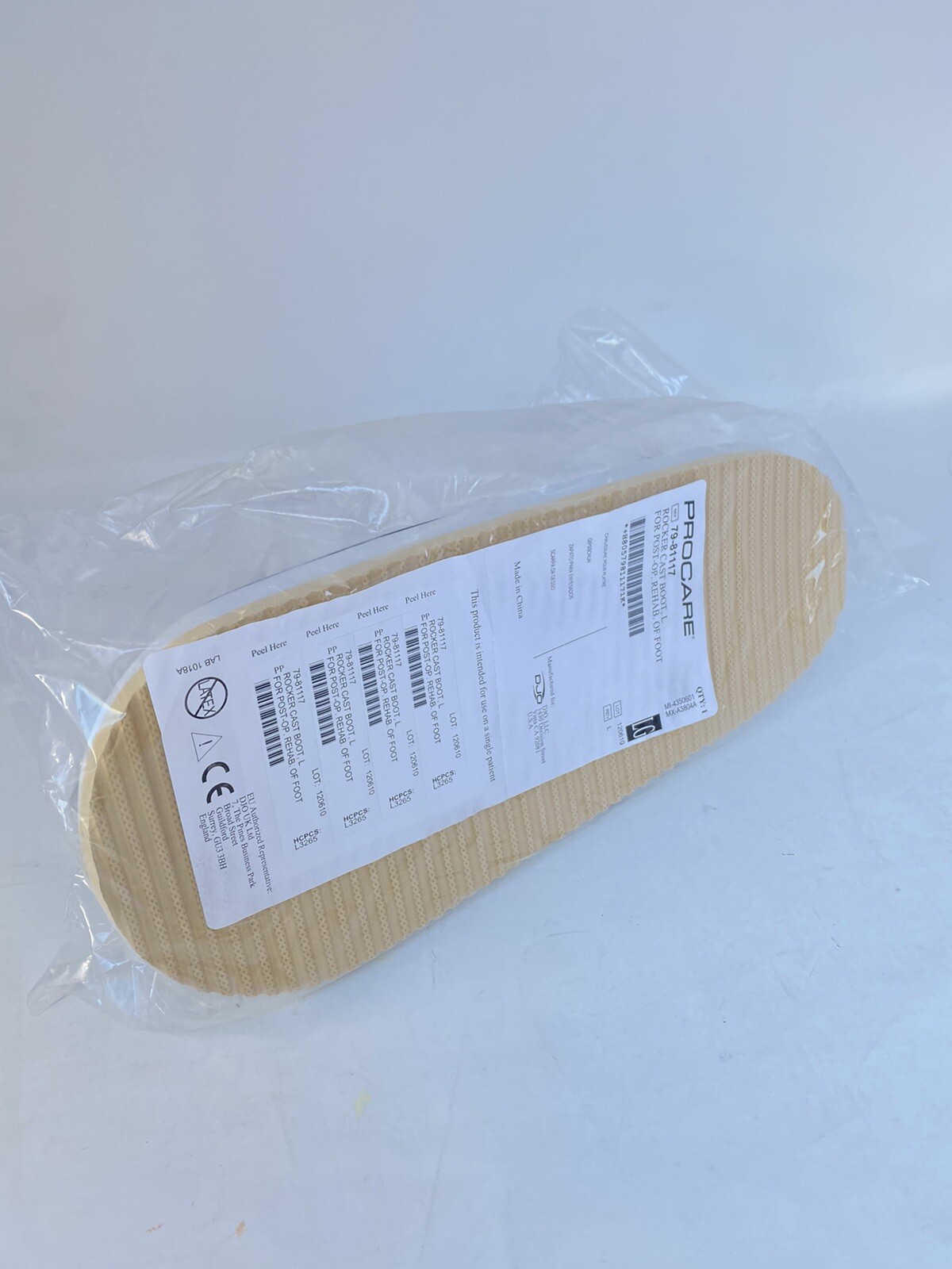 79-81117 Procare Rocker Cast Boot, Size: Large, Black - 1pc - Ships ...