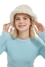 Youth and Teens Stylish Plush Bucket Hats For Winter