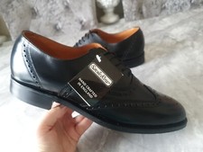 SAVILE ROW BLACK BROGUE OXFORD SHOES MENS SIZE UK10 GENUINE EXCELLENT CONDITION