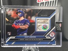 Wyatt Langford (RC) Game Used Base Relic Topps Now #364C Blue 32/49