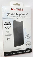 Zagg Invisible Shield Glass Elite+ Privacy 2020 Apple iPhone 12 Mini 5.4"