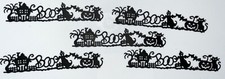   5 BOO SCENE   cardstock paper die cut embellishment HALLOWEEN