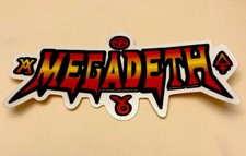 MEGADETH Rock Band NEW--Vintage 1999 Large Vending Machine Sticker Metallica