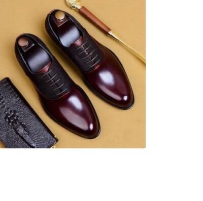 burgundy suede dress shoes Handmade Purple Leather and Suede Dress, Oxford Lace up Shoes