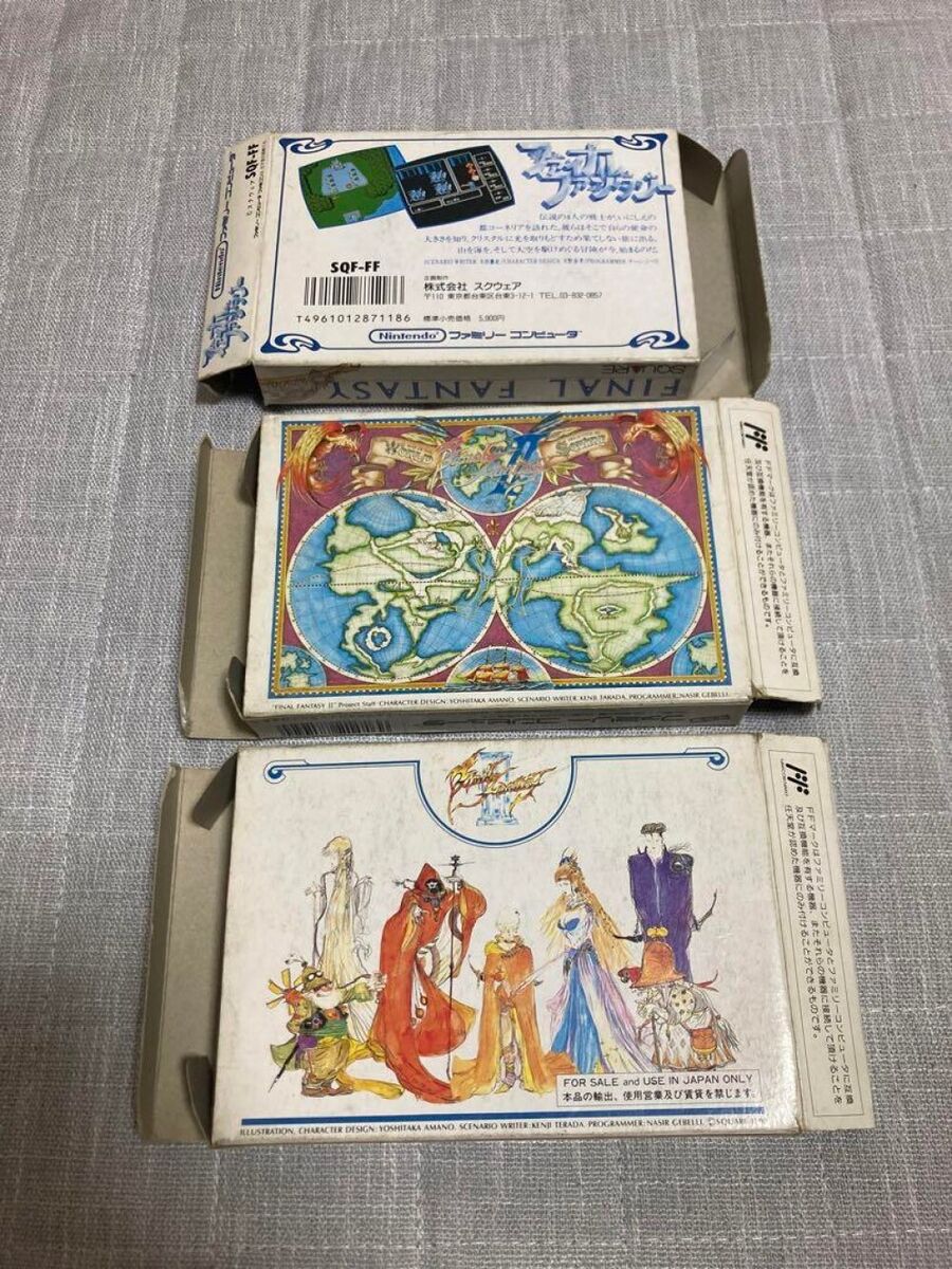 Lot 3 Final Fantasy I II III Nintendo Famicom FC Japan JP w Lot 3 Final Fantasy I II III Nintendo Famicom FC Japan JP w