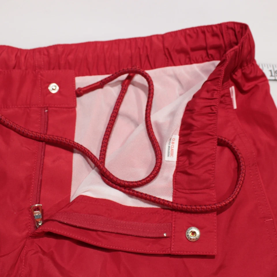 Traje de baño Orlebar marrón nuevo con etiquetas talla 36 EE. UU. en rojo liso 100 % poliéster Bulldog Foto 4 de 4