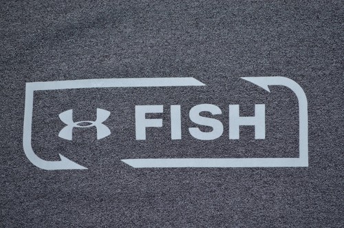 Under Armour Fish Long Sleeve Sweatshirt Women's L Gray Fishing Hook Logo - Imagen 2 de 9