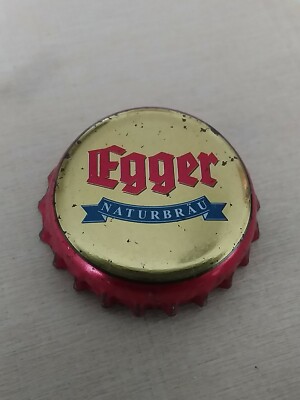 1 x old bottle cap Egger Naturbräu Austria Austria gold red each KK   2.50
