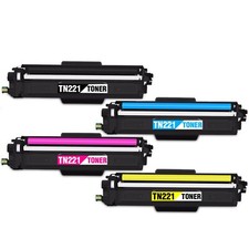 TN221 TN225 Toner Cartridge Set for Brother TN 221 BK/C/M/Y HL-3170CDW 4 Pack 