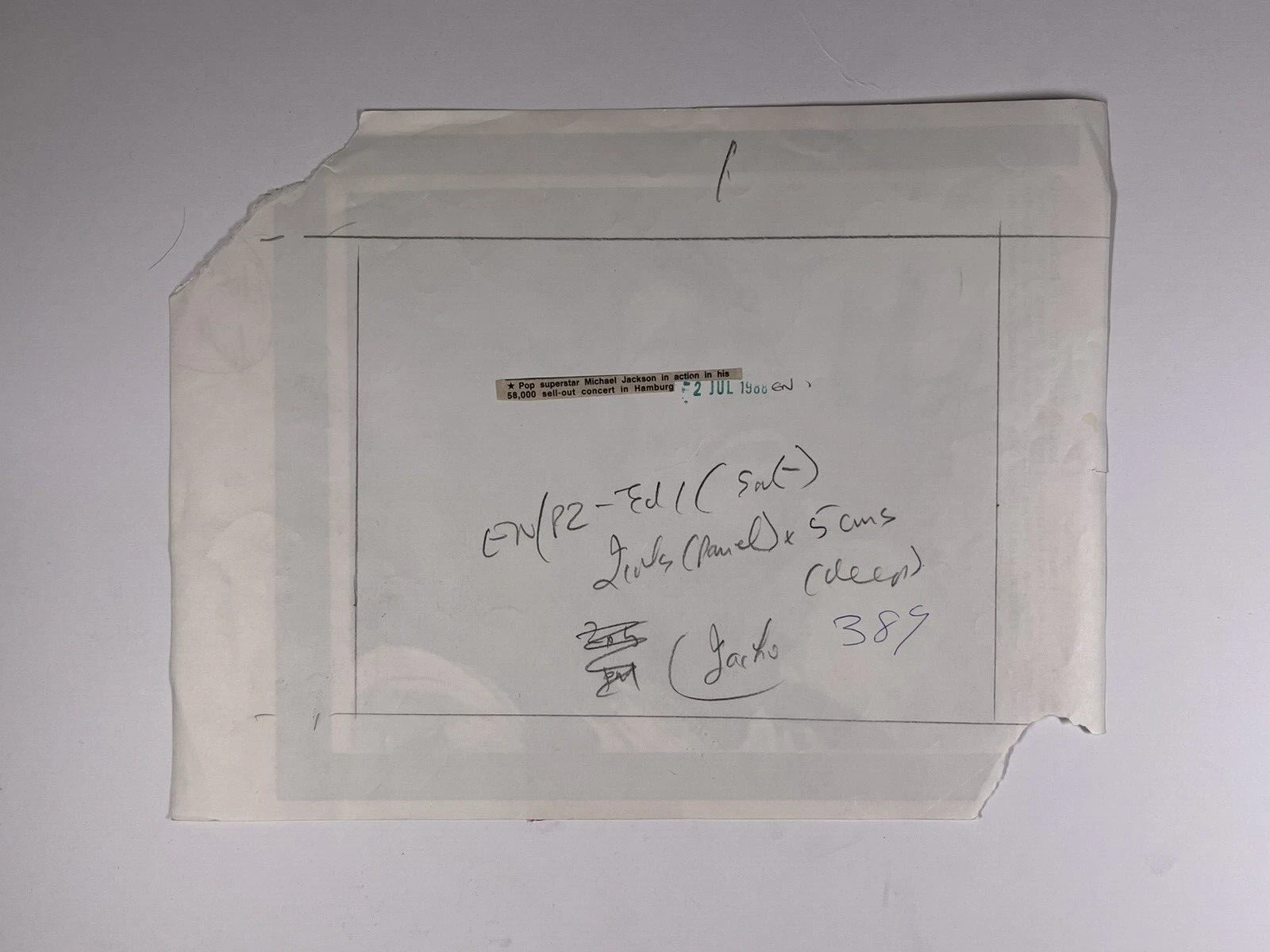 Michael Jackson Photo Original Black And White Press Promotion 2nd July 1988 - 画像2/12