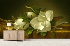 3D Oil Floral Wallpaper Wall Mural Removable Self-adhesive Sticker 1019