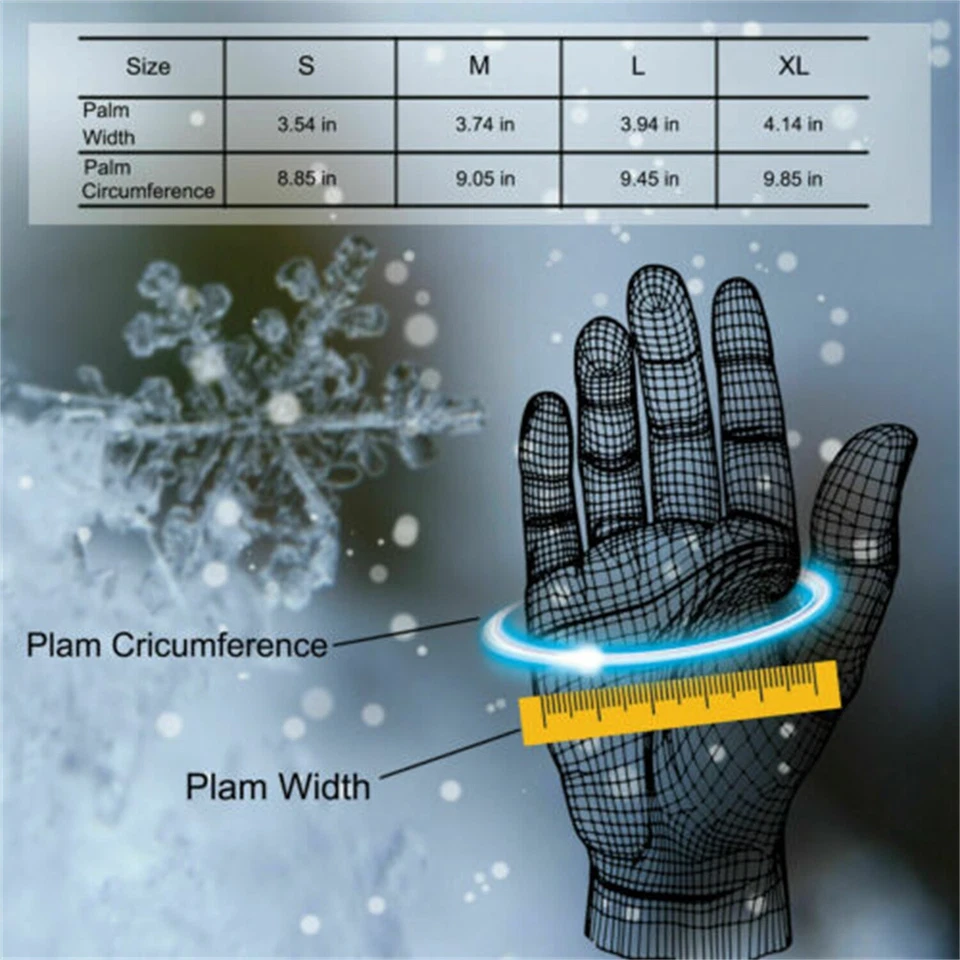 Thermal Waterproof Winter Gloves Touch Screen Warm Mittens Men Women Wholesale - Image 4 of 4