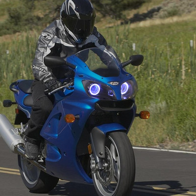 KT LED Angel Demon Eye Headlight Assembly for Kawasaki Ninja Zx-6r