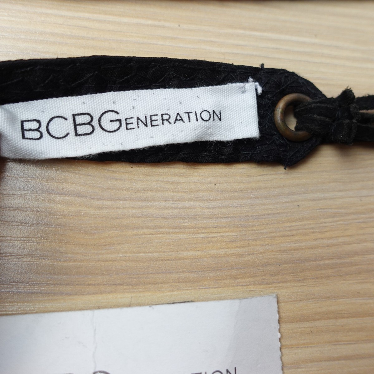 BCBGeneration Belt Womens Black Small Embellished Rhinestone 