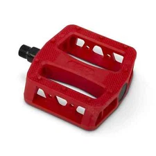 AUTHENTIC SE BIKES 12 O'CLOCK PC PEDALS - BMX PEDALS - 9/16" - SET OF 2 - RED