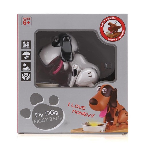 Cute Dog Mechanical Piggy Bank Automatic Robotic bank.. RANDOM COLOR DOG - Picture 2 of 8