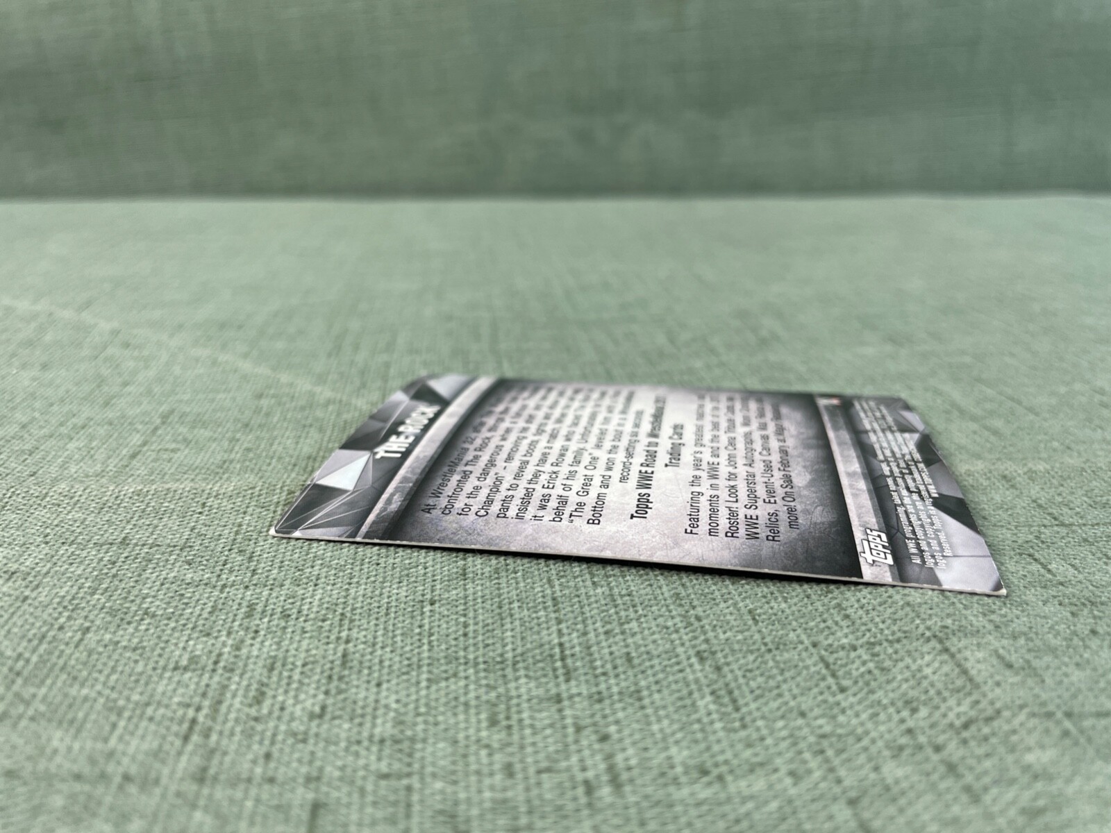 Topps WWE Road to WrestleMania 2017 The Rock Promo Card NOT NUMBERED OR GRADED - Picture 6 of 10