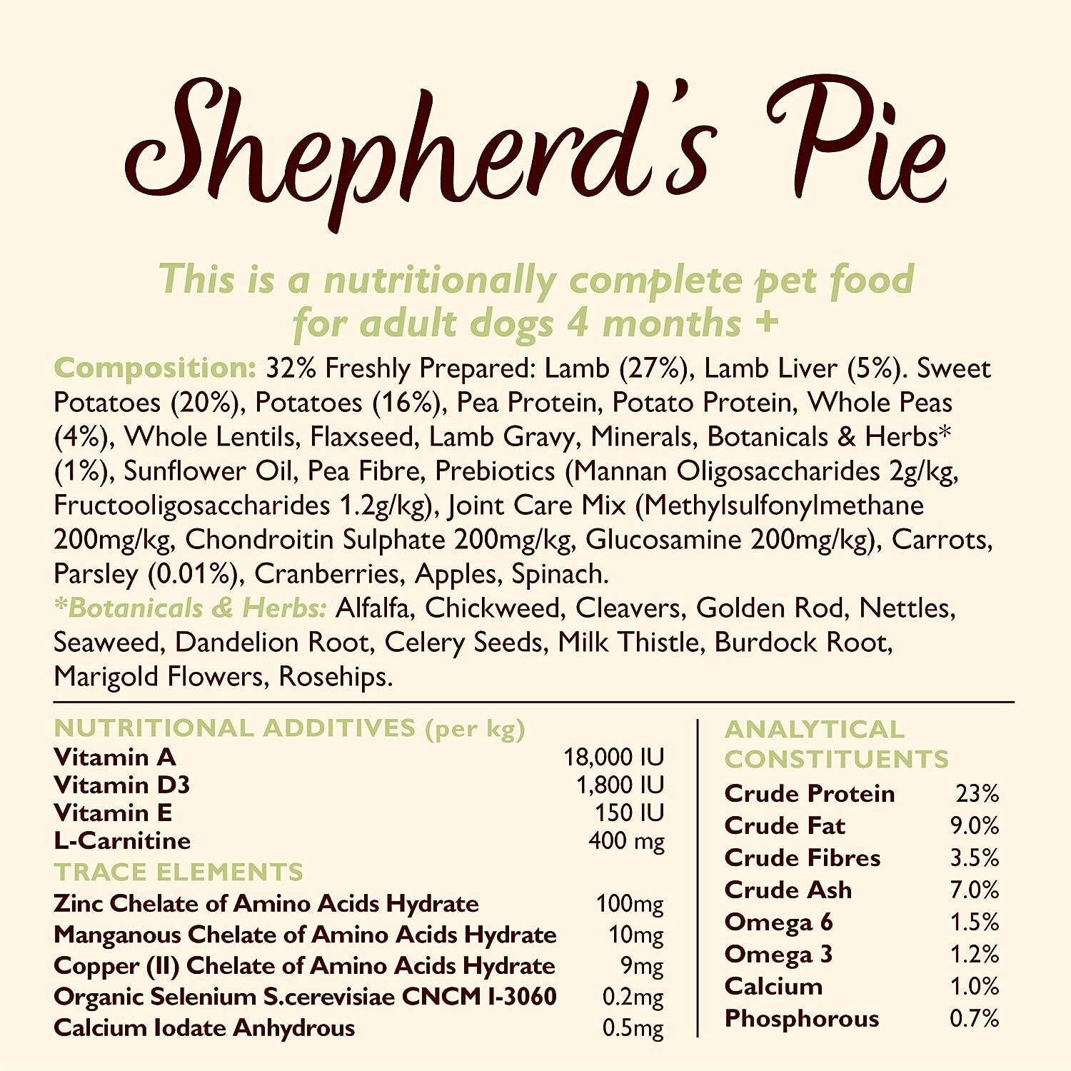 Lily's Kitchen Natural Grain Free Complete Adult Dry Dog Food Lamb Shepherd's eBay