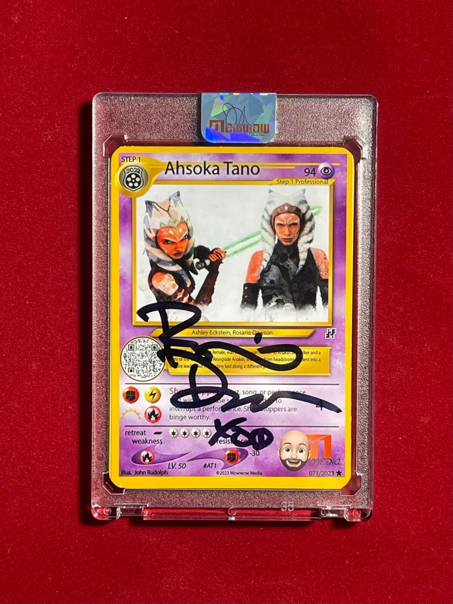2023 Rosario Dawson Ahsoka Signed Auto Pokmon Psychic Art Card Unique JSA  COA | eBay
