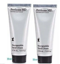Perricone MD NEUROPEPTIDE FACIAL DAY CREAM (2) 2.5 OZ SIZES!! 5 OZ TOTAL AMAZING