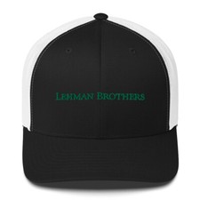 Vintage Lehman Brothers Trucker Cap Stock Market Trader Gift Embroidery Hat