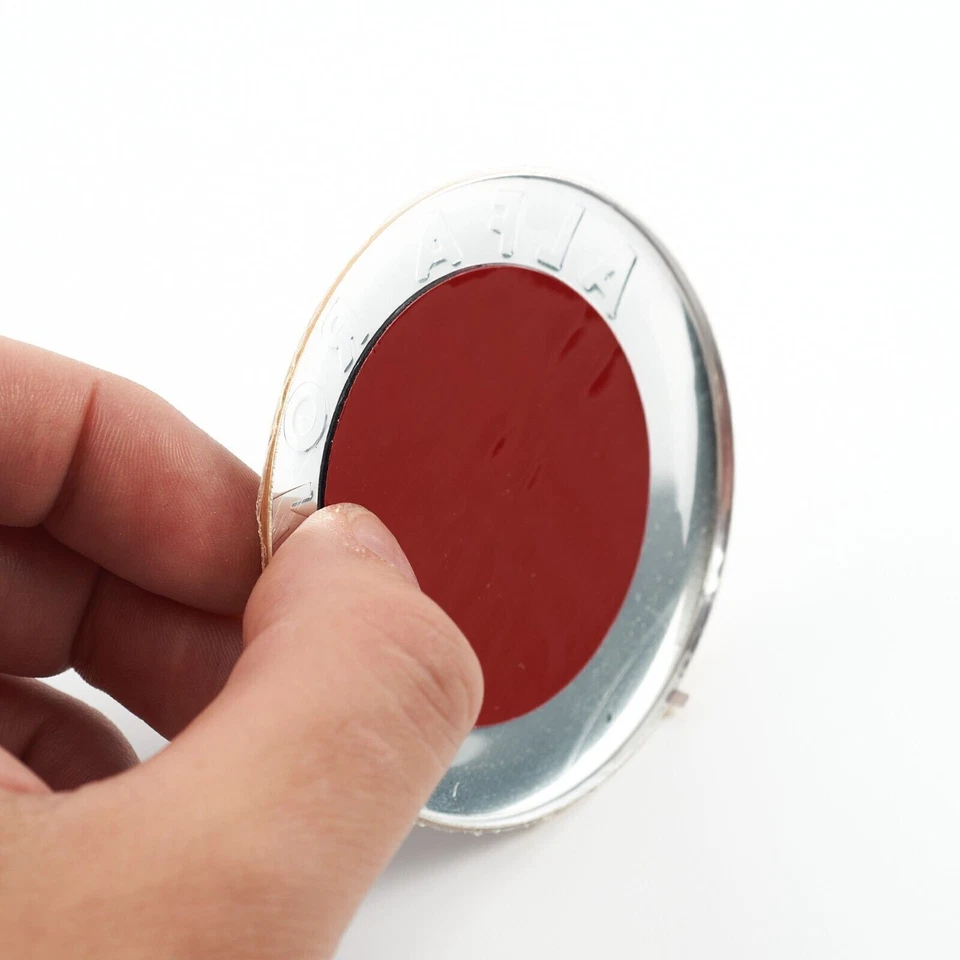 2x 74mm Alfa Romeo Vorne und Hinten Emblem 147 156 GT 159 Brera Mito Giulietta - Bild 4 von 4