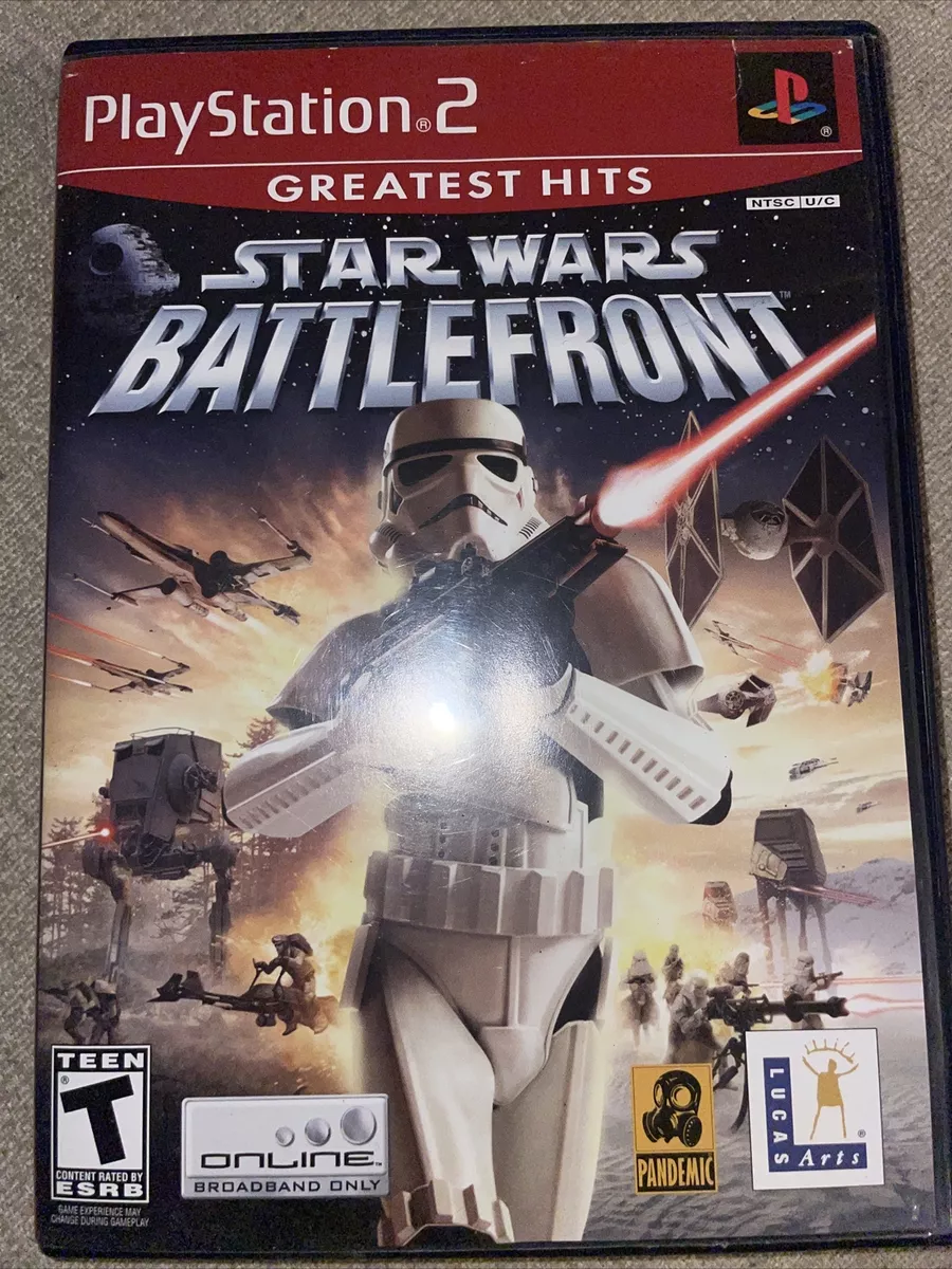 hørbar Løft dig op Fedt Star Wars Battlefront Ps2 (Sony PlayStation 2 COMPLETE w/ MANUAL | GREATEST  HITS 23272324353 | eBay