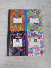 Y2k Lisa Frank Mini Colorful Compositions Notepad Notebooks Set Of 4 - Unused