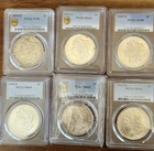 Set Of 6 Morgan Silver Dollars. All PCGS Graded.
