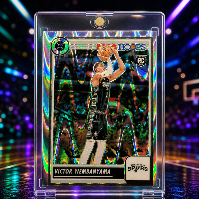 Victor Wembanyama Rookie Silver Wave Refractor Spurs Mint