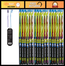 Crystal Clean Toothbrush Set - Firm Bristles, Assorted Colors, 18 Pack
