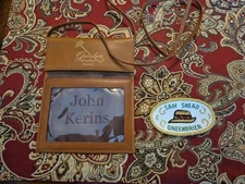 Greenbrier Resort Hotel Sam Snead Festival Leather Pouch W Strap & Vintage Patch