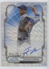 2019 Bowman Sterling Prospect Wave Refractor 55/125 Jackson Kowar Auto 0cx3