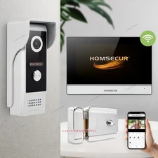 HOMSECUR 7" WIFI Video Doorphone Entry Intercom Motion Detection Voice Message