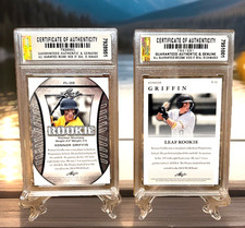 Lot of 2 Konnor Griffin 2024 LEAF Exc Flag GRADED GEM-MT 10 Rookie #Fl-09, #R-10