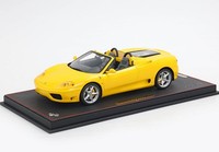 BBR P18232B 1/18 Ferrari 360 Modena Spider Automatik Gelb Schwarz Resin