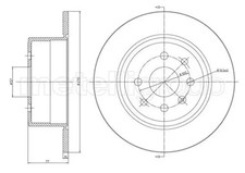 2x Bremsscheibe voll 23-0426 METELLI für OPEL CALIBRA A VECTRA A CC VECTRA A
