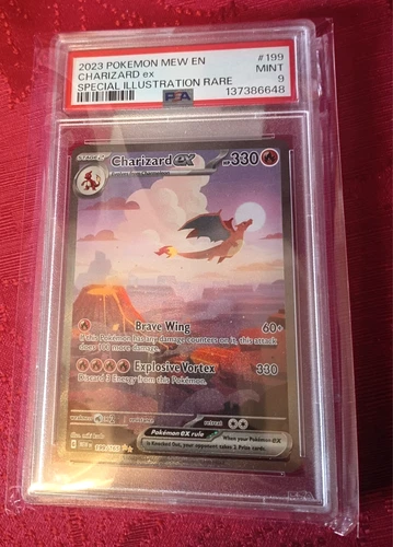 Charizard ex 151 special illustration 199/165 English, (Centered) PSA 9