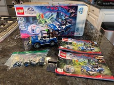 LEGO Jurassic World: Dilophosaurus Ambush 75916 w Box Instructions Incomplete