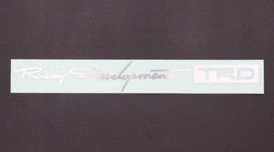 TRD Genuine TOYOTA RACING DEVELOPMENT Logo Decal Sticker Emblem Sheet Silver